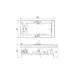 Акриловая Ванна Jacuzzi Aura Uno 180X90 9F43-344A 234827