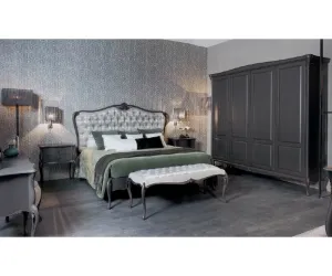Комплект спальни Giorgio Casa  Valpolicella (кровать, тумба прикроватнвая 2 шт, банкетка, шк2аф 4-х дверный, комод,  туалетный столик)
