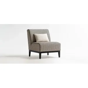 Кресло в отделке FABRIC ART PICO L02 BASE FIN WOOD COL WENG? HANDLE NIKEL FINISHES IN THE BACK TOSCONOVA