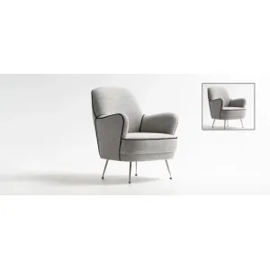 Кресло в отделке FABRIC ART. TWIGA L01 CAT LUSSO PIPING ART GIOTTO E35 CAT ELITE TOSCONOVA