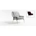 Кресло в отделке VELVET ART. GIOTTO E27 CAT ELITE PIPING L248.15 TOSCONOVA