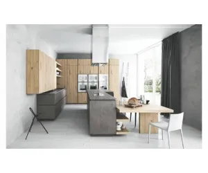 Кухня Cloe Eco Cemento Scuro Cesar Cucine