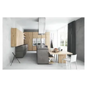 Кухня Cloe Eco Cemento Scuro Cesar Cucine