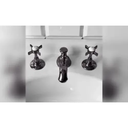 Sbordoni Antica Смеситель Для Раковины На 3 Отверстия, Цвет Черный Никель adx86307