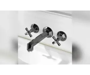 Sbordoni Deco Смеситель Для Раковины На 3 Отверстия, Цвет Черный Никель adx86179