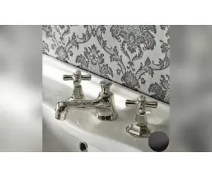 Sbordoni Deco Смеситель Для Раковины На 3 Отверстия, Цвет Черный Никель adx86175