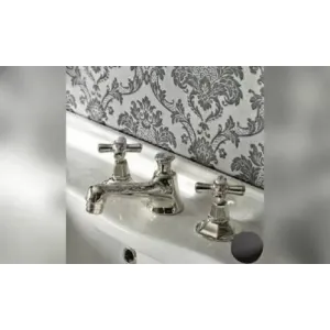 Sbordoni Deco Смеситель Для Раковины На 3 Отверстия, Цвет Черный Никель adx86175