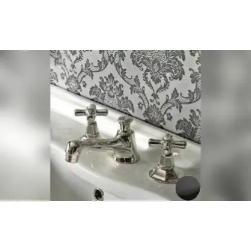 Sbordoni Deco Смеситель Для Раковины На 3 Отверстия, Цвет Черный Никель adx86175