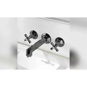 Sbordoni Deco Смеситель Для Раковины На 3 Отверстия, Цвет Никель adx86178