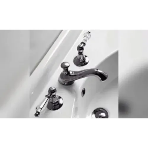 Sbordoni Livia Смеситель Для Раковины На 3 Отверстия, Цвет Черный Никель/Swarovski adx86204