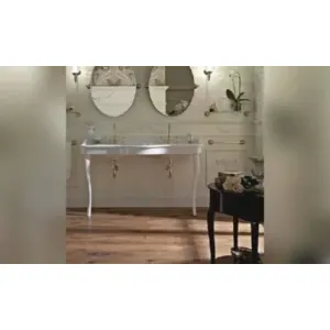 Sbordoni Palladio Раковина Двойная На Керамических Ножках 150Х57,5Хh75,5 См, Цвет Белый adx105257