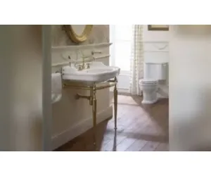 Sbordoni Palladio Раковина На Металлической Структуре 71,5Х54,5Хh76 См, Цвет Белый/Глянцевая Латунь adx105259