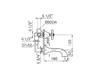 Смеситель Nicolazzi Complementi ecdsh718