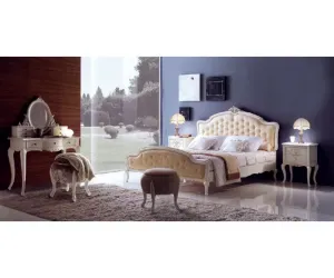 Спальня Giorgio Casa Memorie Veneziane K24 (кровать, тумба прикроватная 2 шт, туалетный столик, пуф)