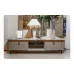 Спальня Penelope тумба ТВ (база+топ) 207x60x48 pelle lux 821 sabbia (821), base bronzo(B)