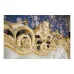 Спальня Rampoldi Комплект: Кровать (Gold Leaf)+2 Тумбы (Walnut+Gold)+Покрывало И Декоративные Подушки