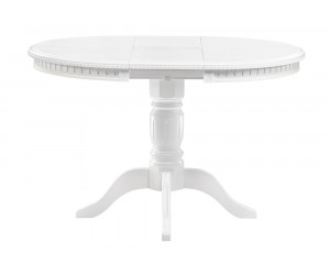 Деревянный стол Долерит белый / белый