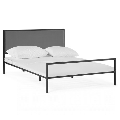 Двуспальная кровать Эгерт 160х200 черный / antracite