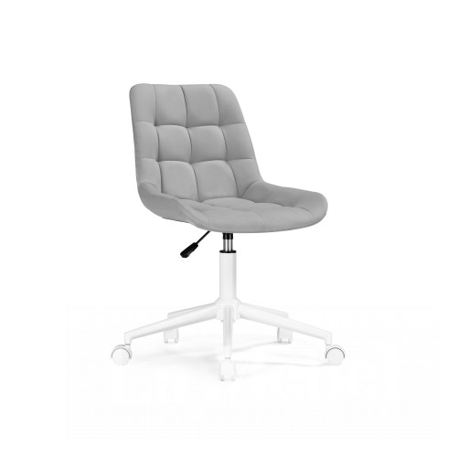 Компьютерное кресло Честер светло-серый / белый