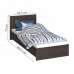 Односпальная кровать Адайн 80х200 венге / венге