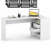 Письменный стол СПм-25 правый белый