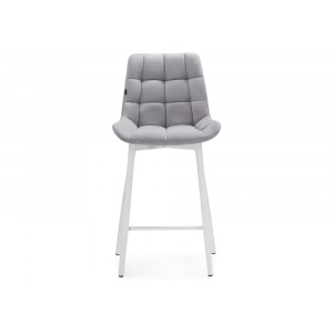 Полубарный стул Алст светло-серый / белый
