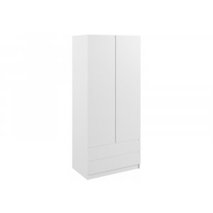 Шкаф двухдверный Мадера белый эггер