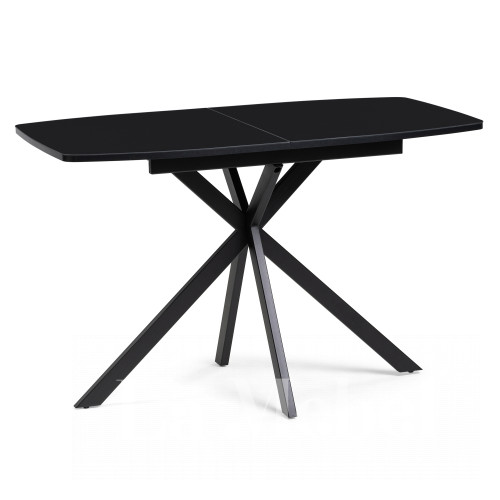 Стеклянный стол Тамаса 120(150)х70х76 черный