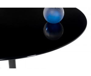 Стеклянный стол Tulip 90 black