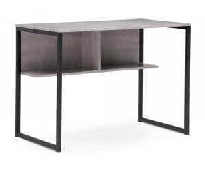 Письменный стол Клер Лофт матовый черный  / бетон