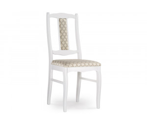 Деревянный стул Киприан белый / бежевый