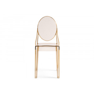Пластиковый стул Victoria clear brown